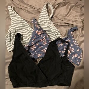 Set of three Motherhood Maternity nursing sleep bras